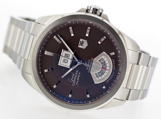 Tag Heuer WAV5113.BA0901 Grand Carrera Calibre 8 RS Grand-Date GMT Automatic 42.5 mm  - фото 4