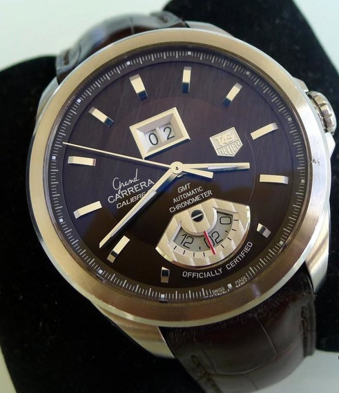 Tag Heuer WAV5113.FC6231 Grand Carrera Calibre 8 RS Grand-Date GMT Automatic 42.5 mm  - фото 5