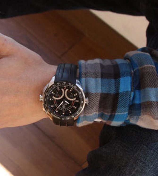 Tag Heuer CAG-7010.FT-6013 SLR Calibre S Laptimer 1/100th Electro-Mechanical Chronograph 47 mm  - фото 5