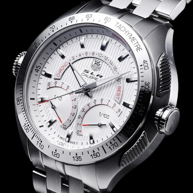 Tag Heuer CAG7011.BA0254 SLR Calibre S Laptimer 1/100th Electro-Mechanical Chronograph 47 mm - фото 4
