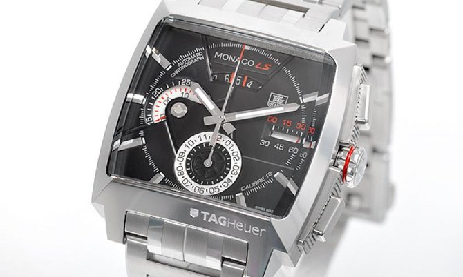 Tag Heuer CAL2110.BA0781 Monaco Calibre 12 LS Automatic Chronograph 40.5 mm  - фото 5