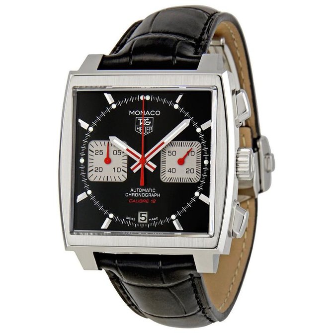 Tag Heuer CAW2114.FC6177 Monaco Calibre 12 Automatic Chronograph 39 mm  - фото 2