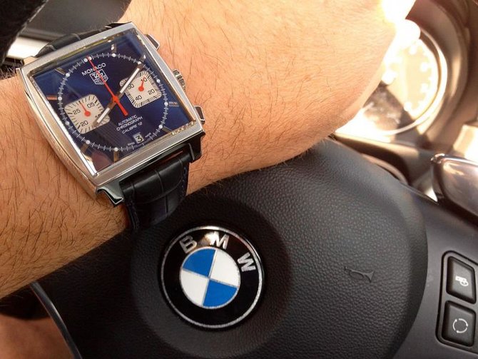 Tag Heuer CAW2111.FC6183 Monaco Calibre 12 Automatic Chronograph 39 mm  - фото 5