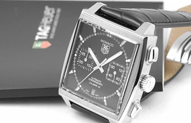 Tag Heuer CAW2110.FC6177 Monaco Calibre 12 Automatic Chronograph 39 mm  - фото 5