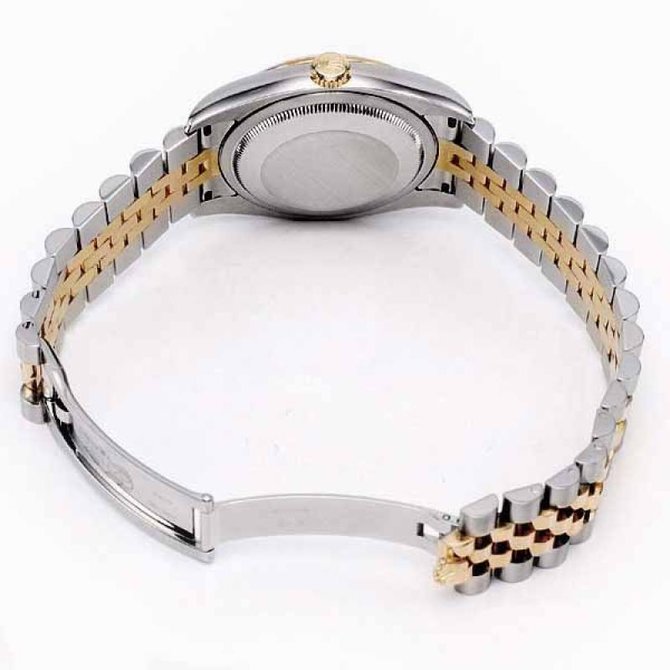 Rolex 116243 silver floral dial jublilee Datejust Ladies 36mm -  YG Steel - фото 6
