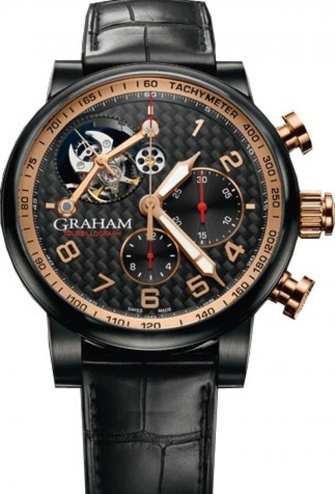 Graham 2TSAZ.B03A Silverstone Tourbillograph Full Black