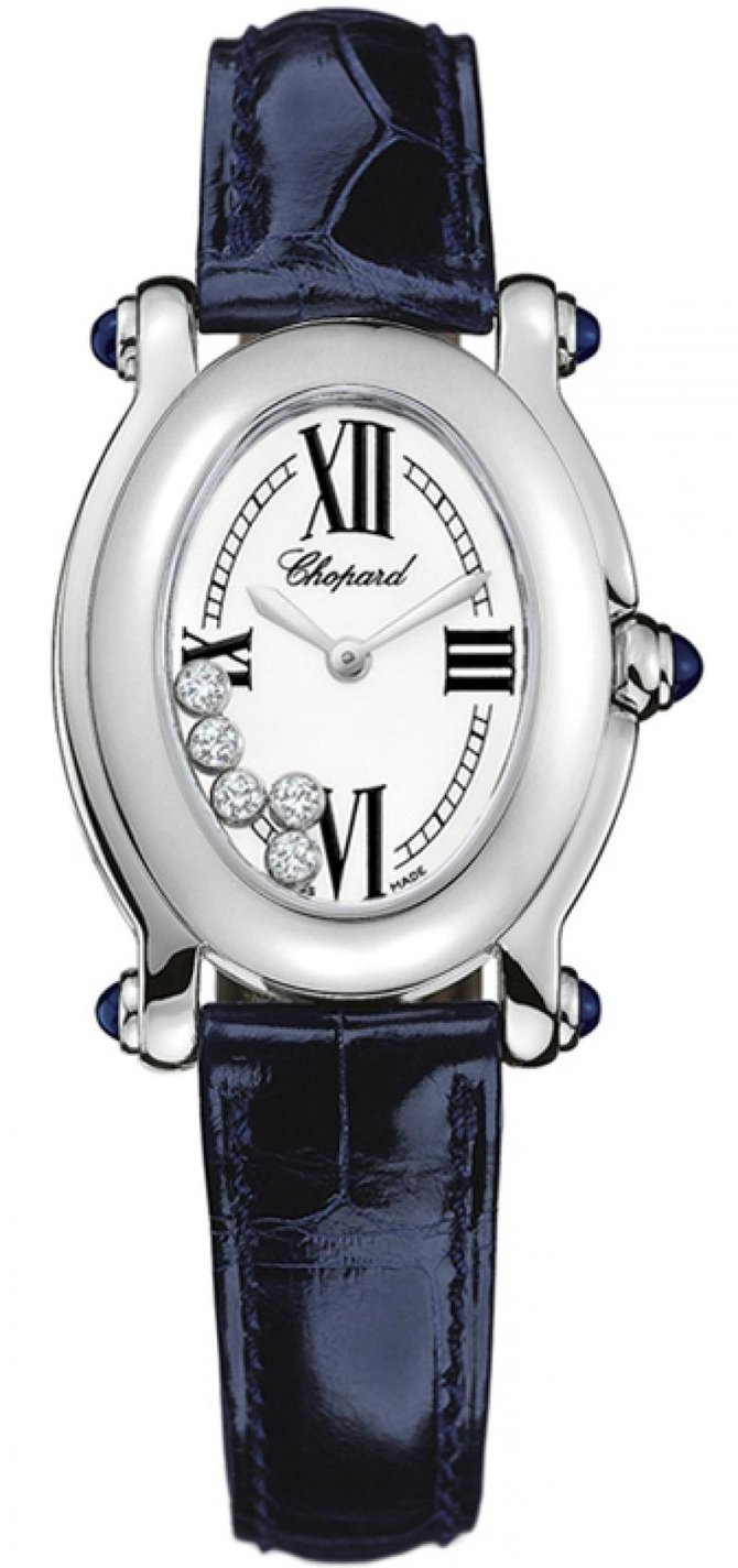 Chopard 277465-1005 Happy Sport Oval 5 Diamonds 