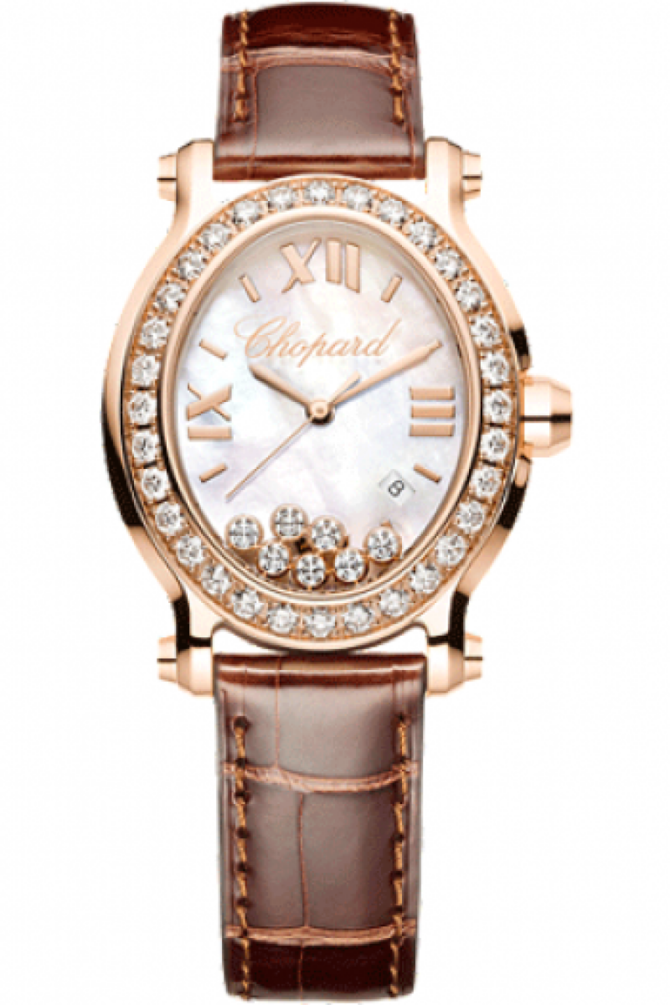 Chopard 275350-5003 Happy Sport Oval 7 Diamonds 
