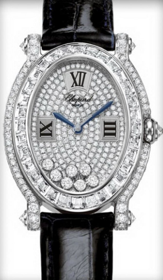 Chopard 277136-1001 Happy Sport Oval 7 Diamonds 