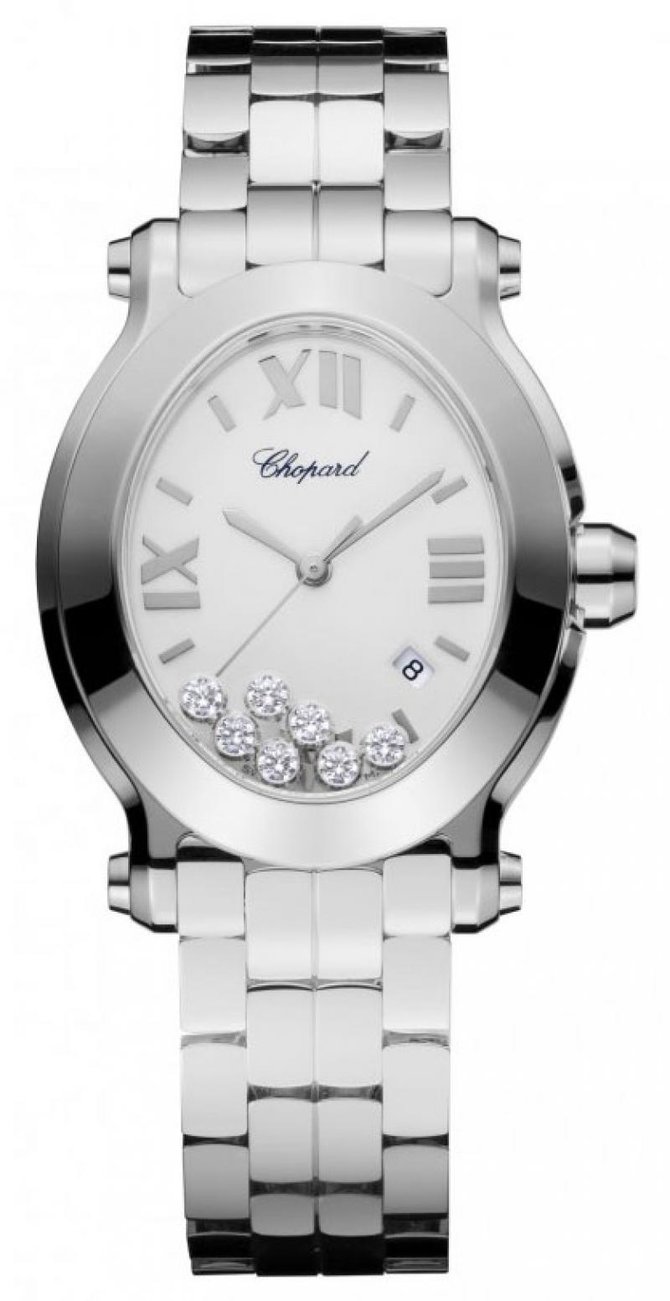 Chopard 278546-3003 Happy Sport Oval 7 Diamonds 