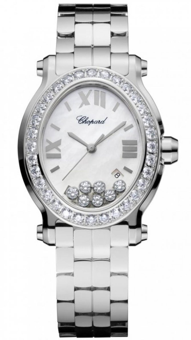 Chopard 278546-3004 Happy Sport Oval 7 Diamonds 