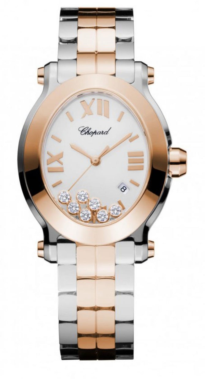 Chopard 278546-6003 Happy Sport Oval 7 Diamonds
