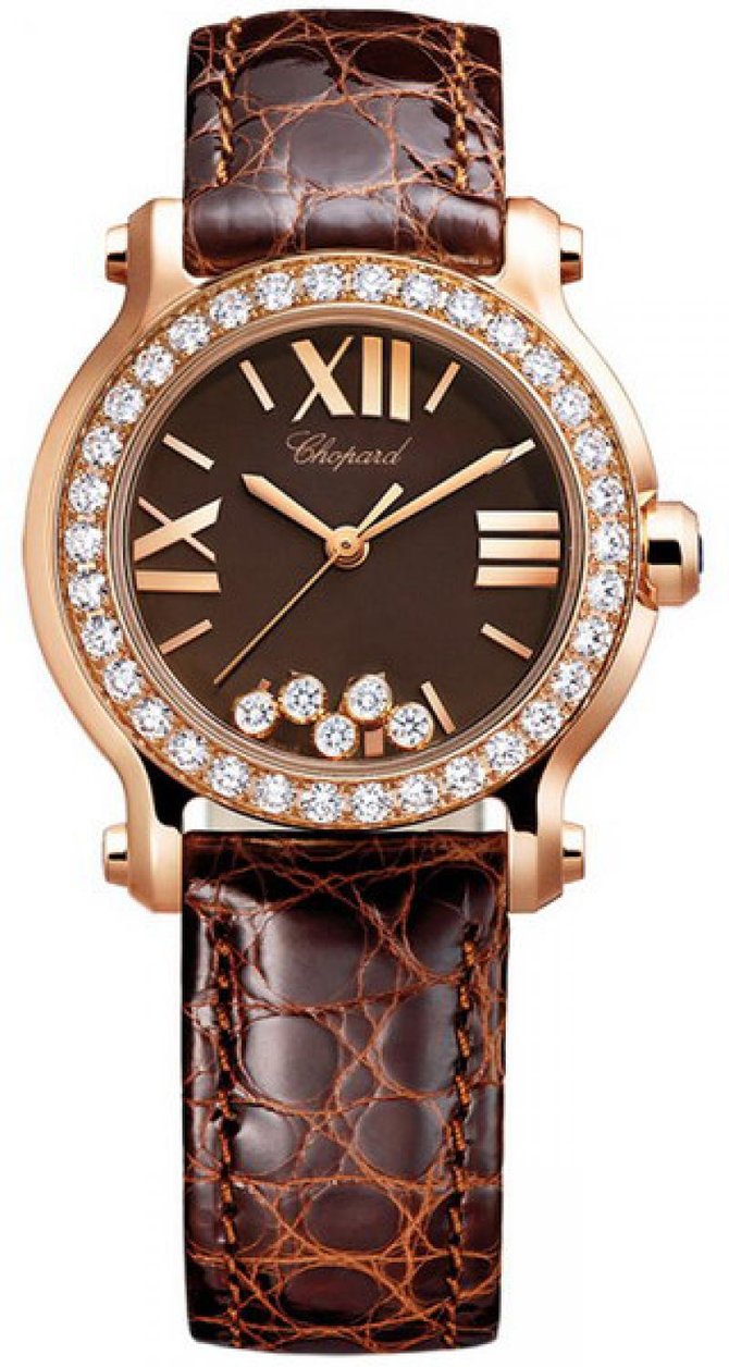Chopard 274189-5006 Happy Sport Round 30mm 5 Diamonds Edition