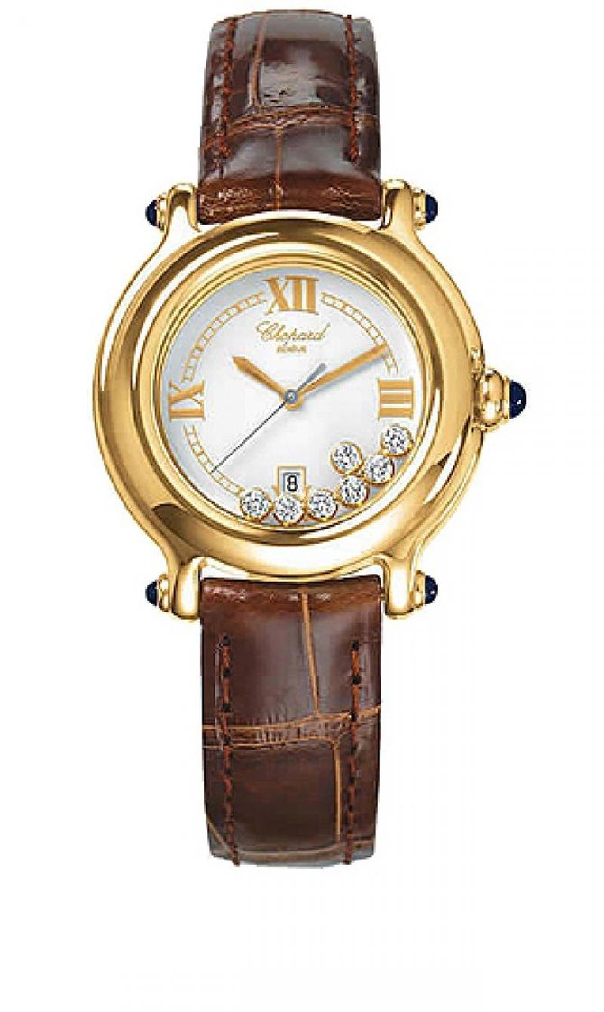 Chopard 276144-0007 Happy Sport Round 32mm 7 Diamonds