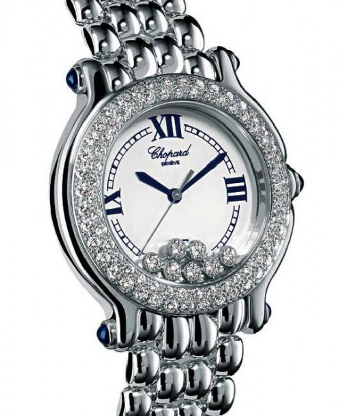Chopard 276145-23 Happy Sport Round 32mm 7 Diamonds