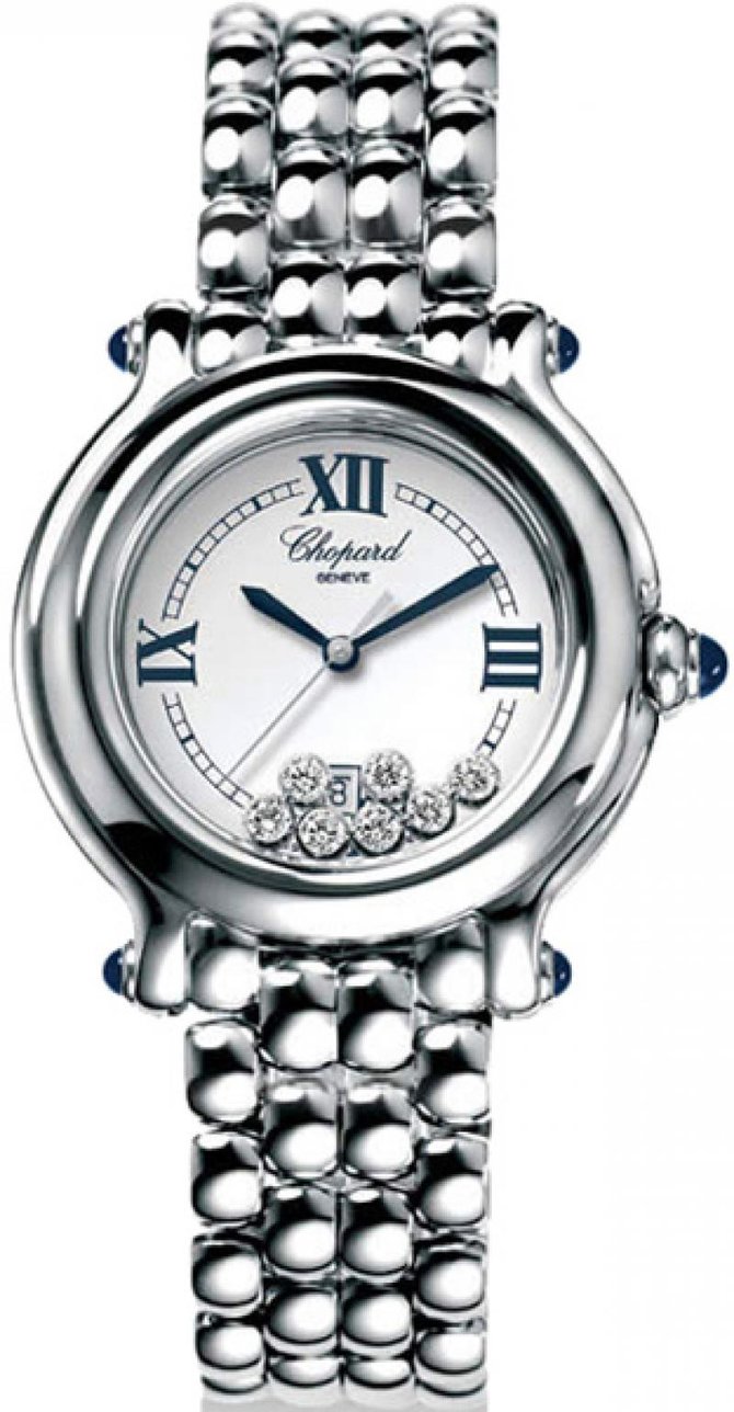 Chopard 278236-3005 Happy Sport Round 32mm 7 Diamonds