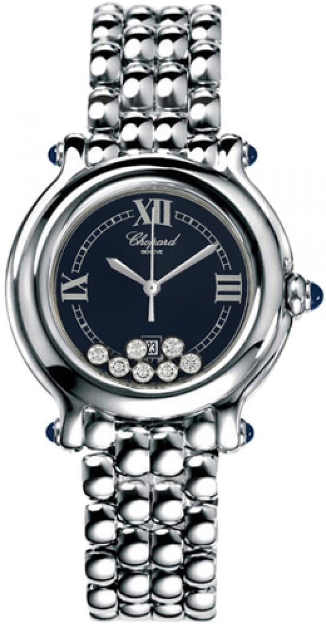 Chopard 278236-3015 Happy Sport Round 32mm 7 Diamonds