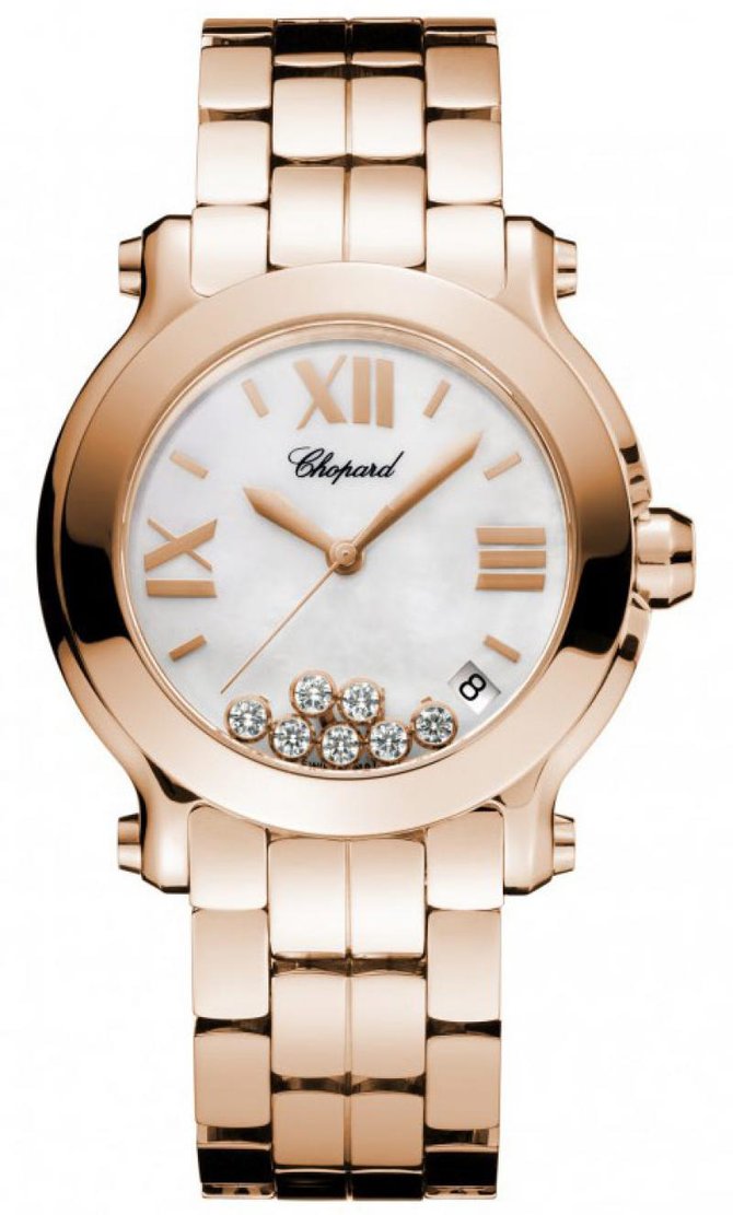 Chopard 277472-5002 Happy Sport Round 36mm 7 Diamonds Edition