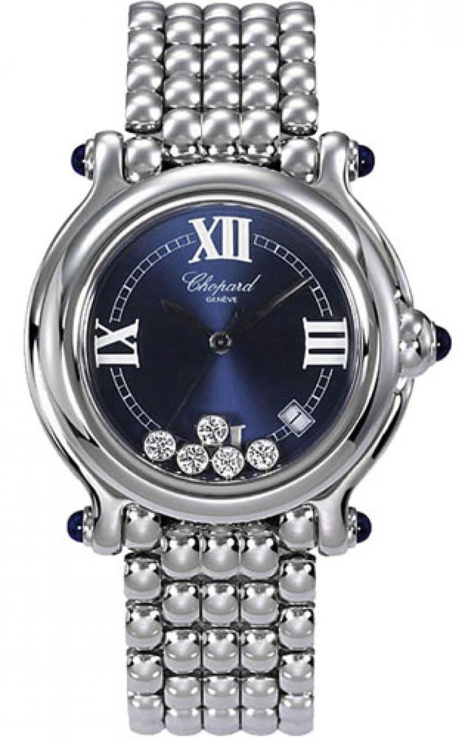 Chopard 288965-3005 Happy Sport Round 38mm 5 Diamonds