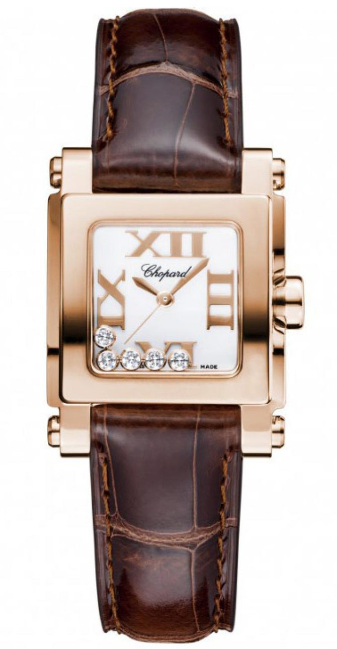 Chopard 275349-5001 Happy Sport Sport Square 5 Diamonds 