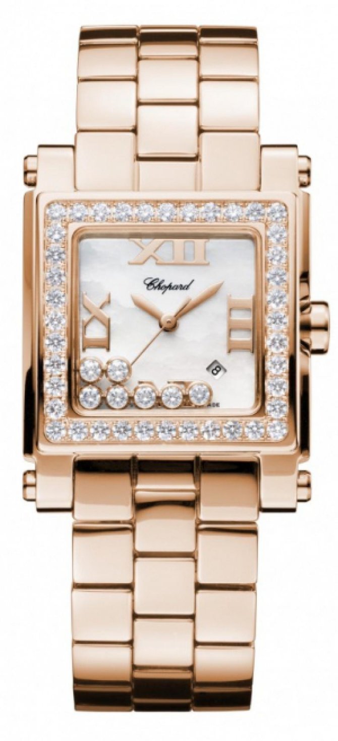 Chopard 275349-5004 Happy Sport Square 5 Diamonds 