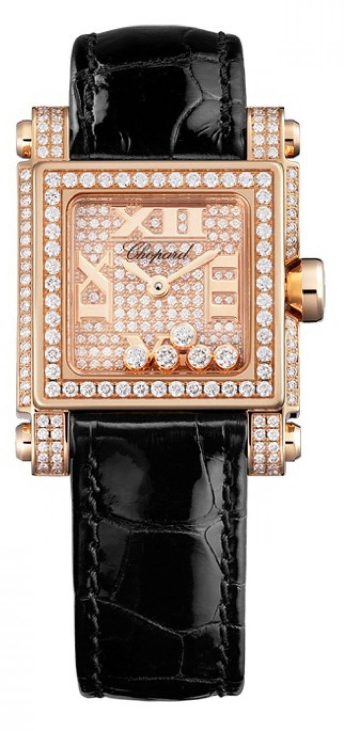 Chopard 275349-5005 Happy Sport Square 5 Diamonds 