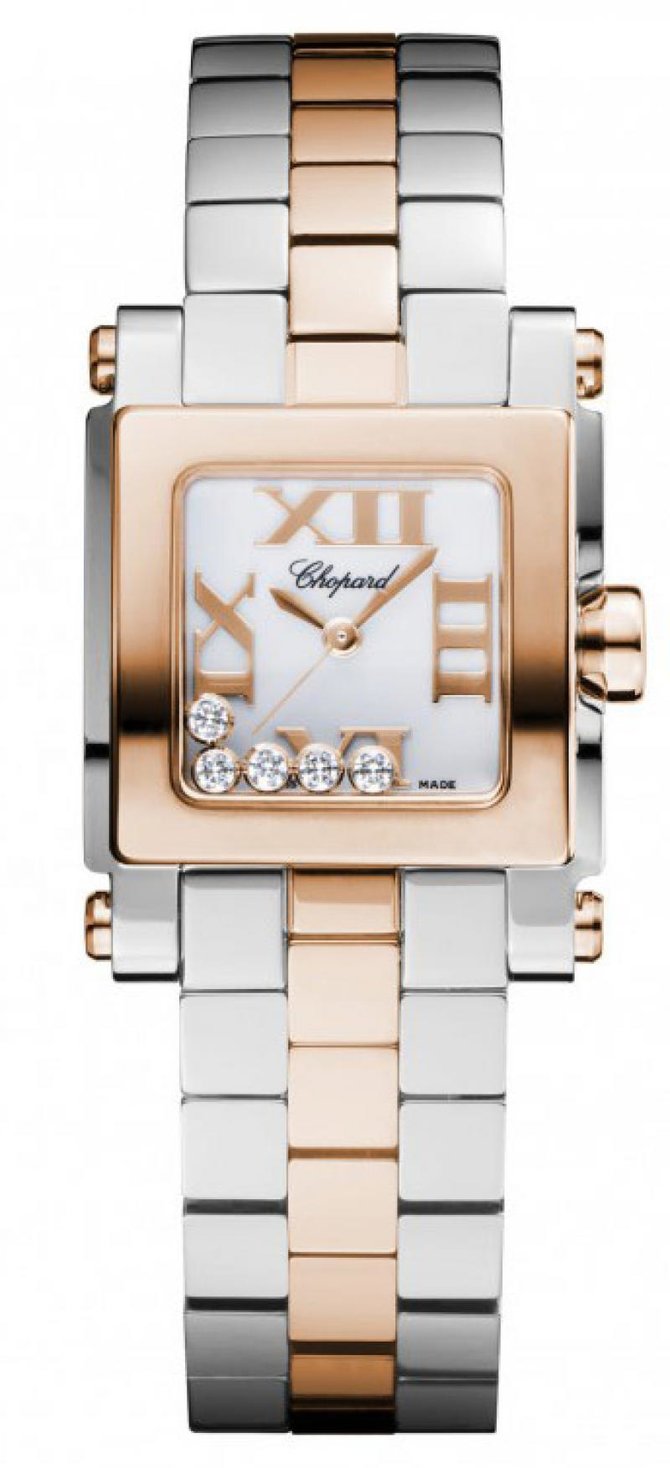 Chopard 278516-6002 Happy Sport Square 5 Diamonds 