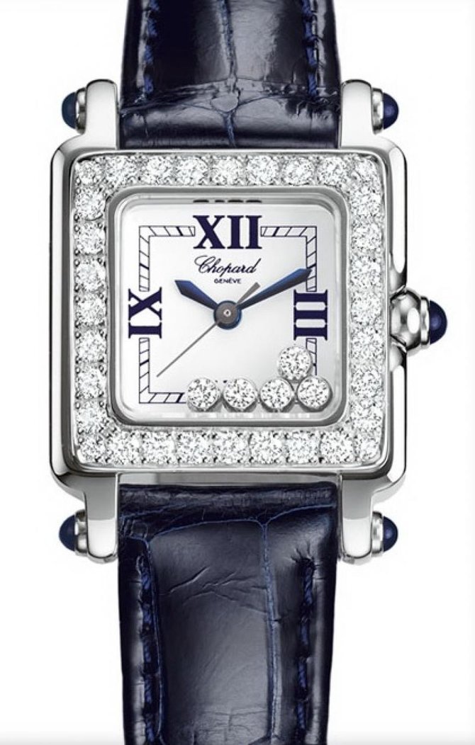 Chopard 278894-2004 Happy Sport Square 5 Diamonds 