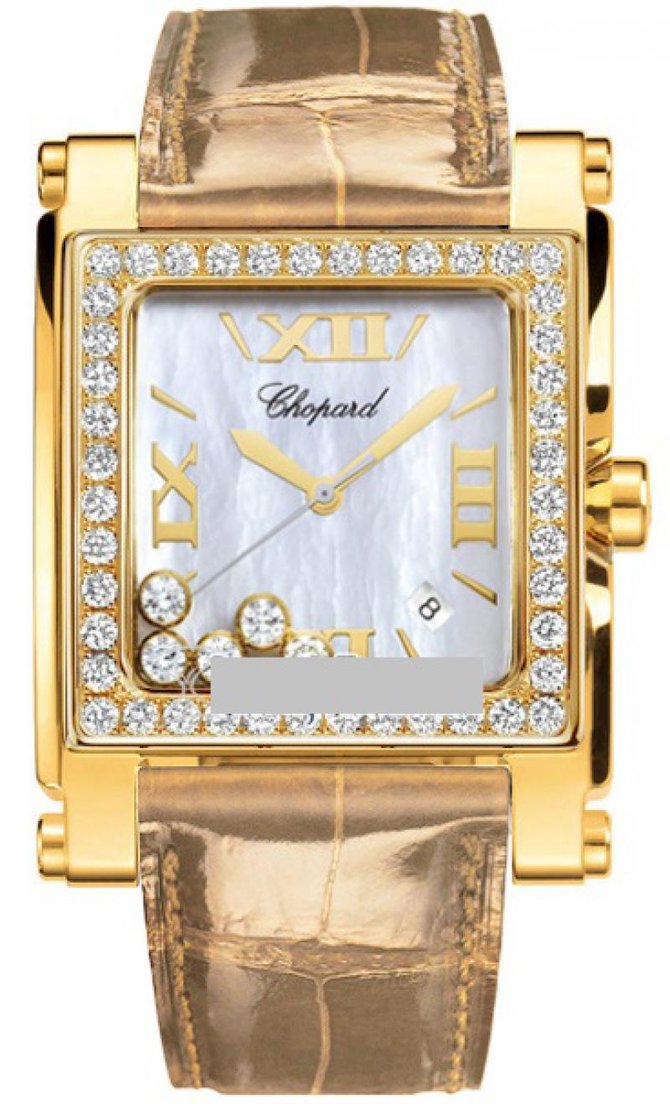 Chopard 283569-0003 Happy Sport Square XL 5 Diamonds 