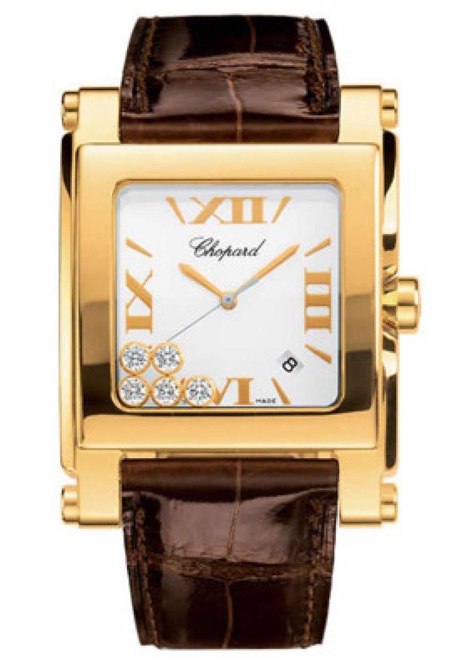 Chopard 283570-0001 Happy Sport Square XL 5 Diamonds 