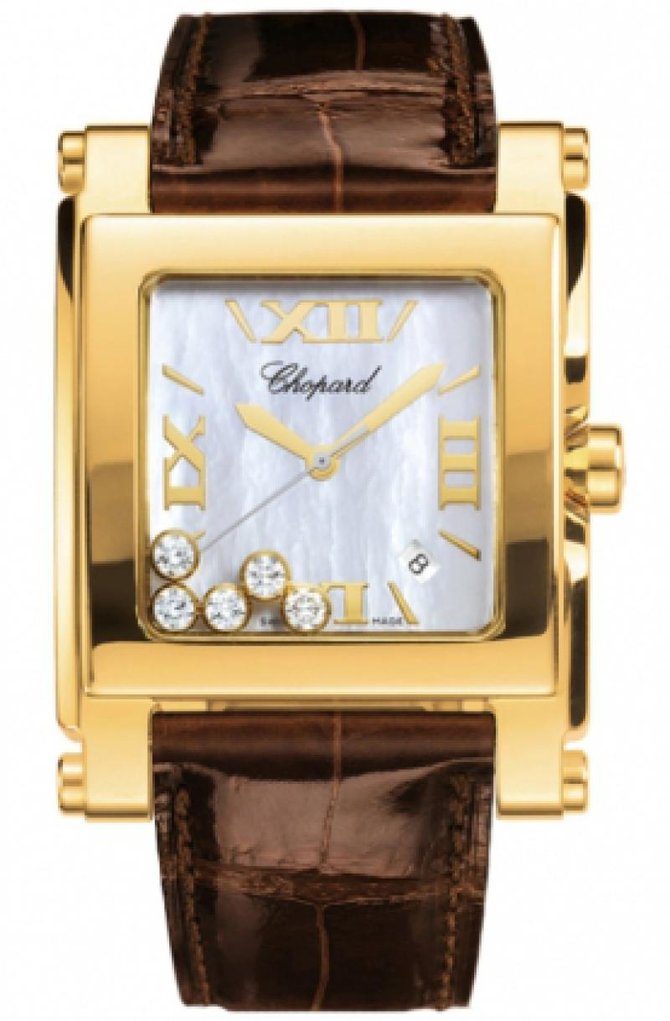 Chopard 283570-0004 Happy Sport Square XL 5 Diamonds 