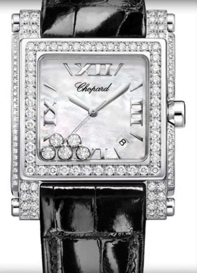 Chopard 283571-1001 Happy Sport Square XL 5 Diamonds 