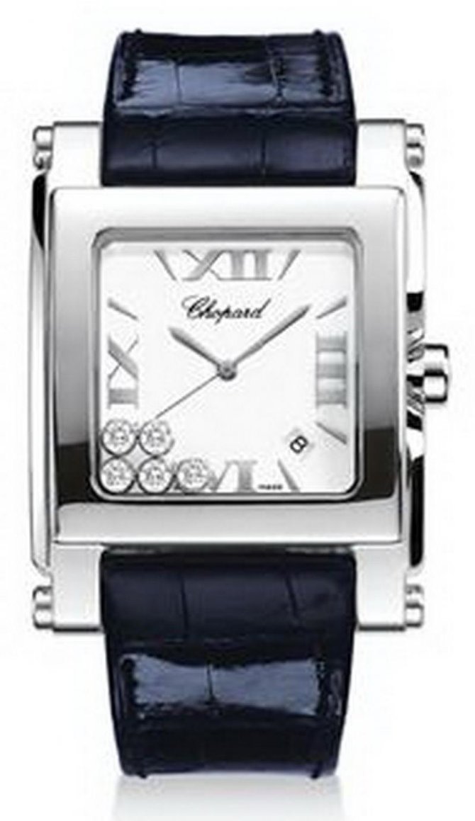 Chopard 288447-3001 Happy Sport Square XL 5 Diamonds 