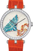 Van Cleef & Arpels Extraordinary Dials Kite White MOP Orange Croco Les Cadrans Extraordinaires