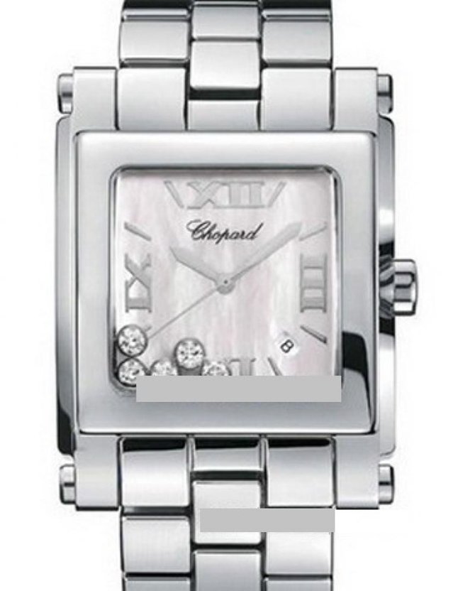 Chopard 288467-3003 Happy Sport Square XL 5 Diamonds 