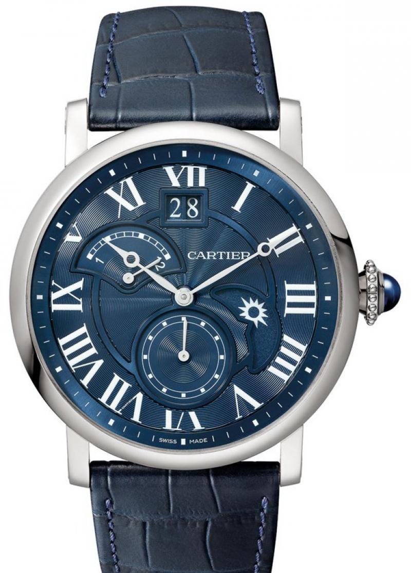 W1556241 Cartier Small Complication 2 Time Zone Retrograde, Day & Night, Large Date, Small Second Rotonde De Cartier