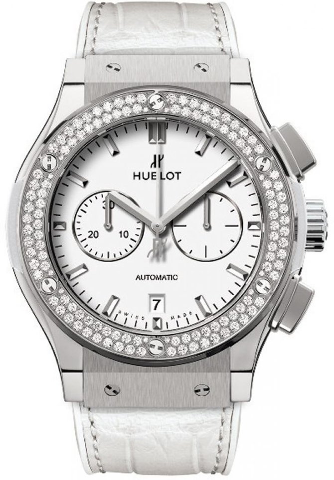 Hublot 541.NE.2010.LR.1104 Classic Fusion White Chrono 