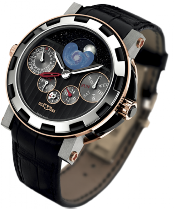 DeWitt AC.7021.35.M1001 Academia Quantieme Perpetuel GMT Nebula 