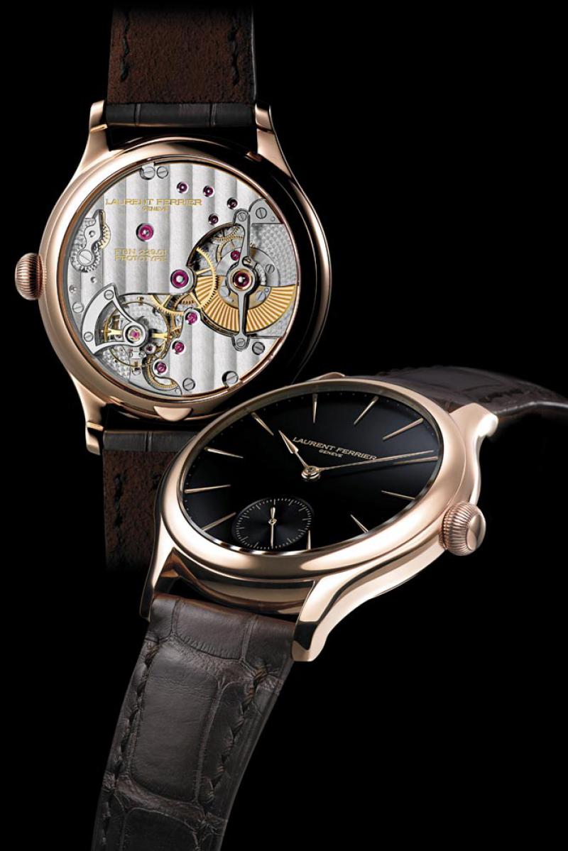 LCF004R-black Laurent Ferrier RED GOLD CASE Galet Micro-Rotor