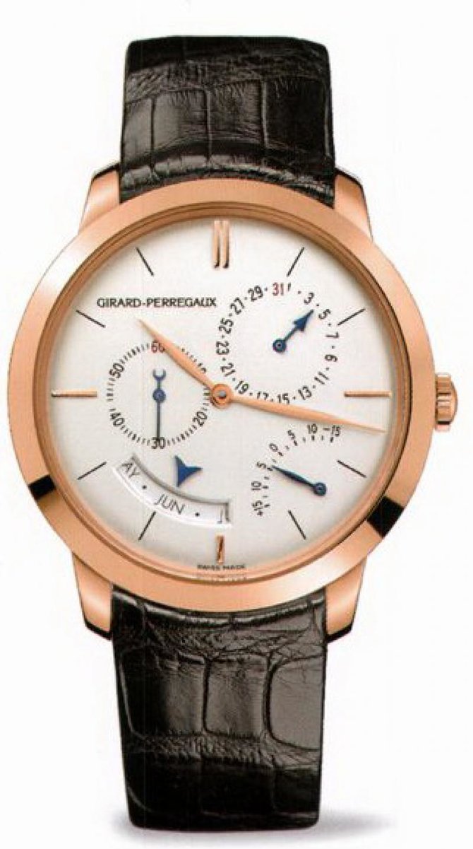 Girard Perregaux 49538-52-131-BK6A 1966 Annual Calendar Equation of Time 