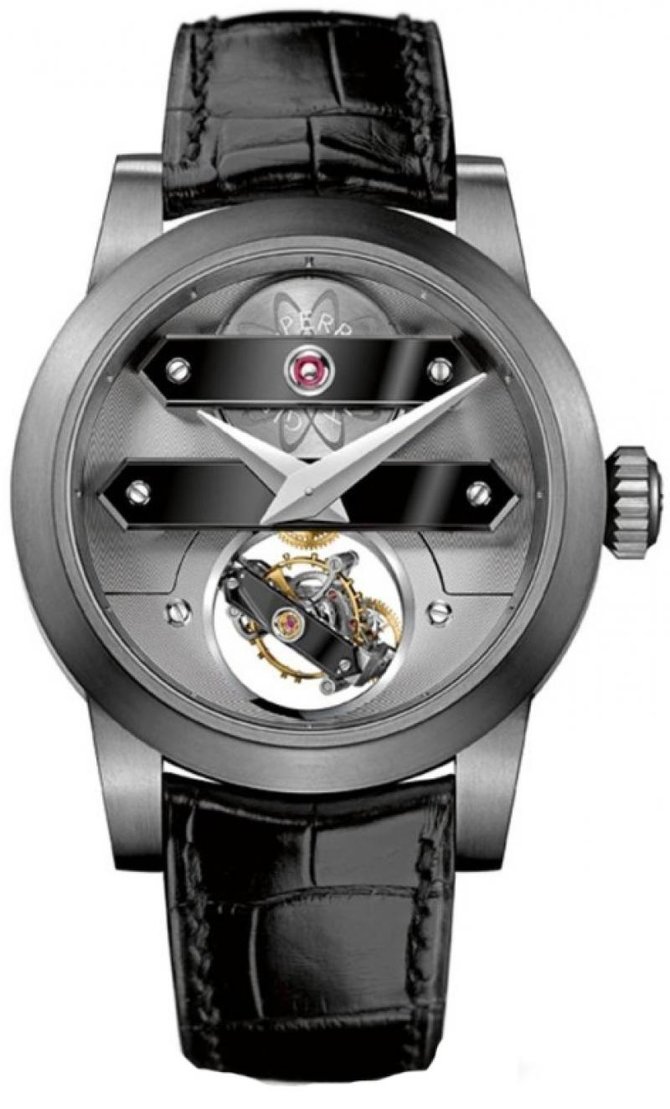 Girard Perregaux 99810-81-000-BA6A Haute Horlogerie Tourbillon Bi-Axial Tantalum 3 Sapphire Bridges 