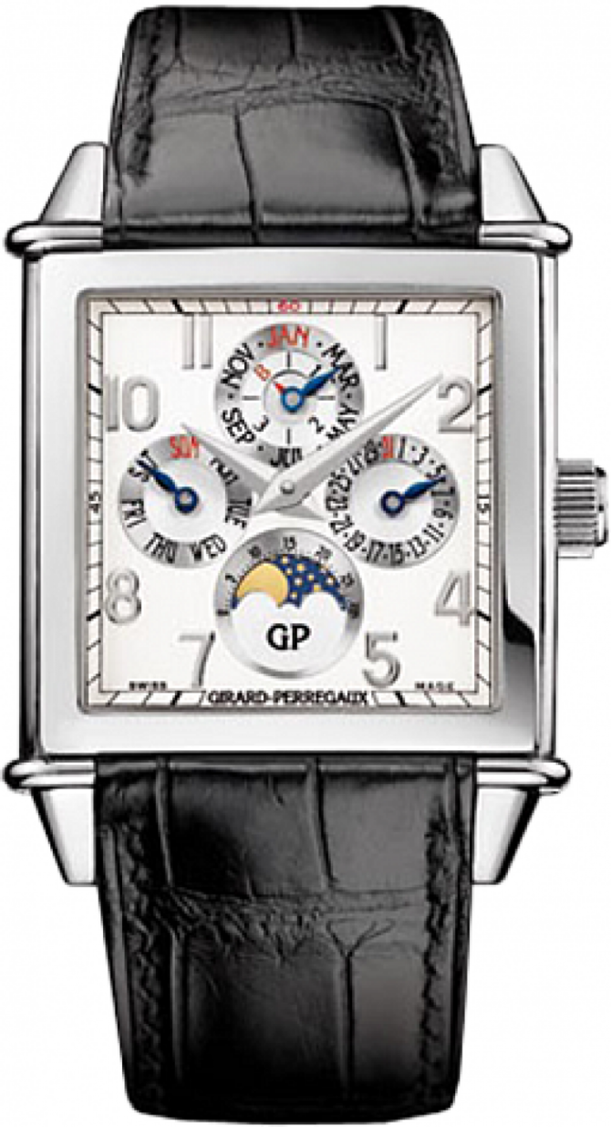 Girard Perregaux 90290-53-111-BA6A Vintage 1945 Square Perpetual Calendar 
