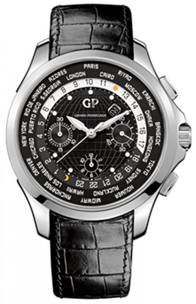 Girard Perregaux 49700-11-631-BB6B WW.TC Traveller Chronograph