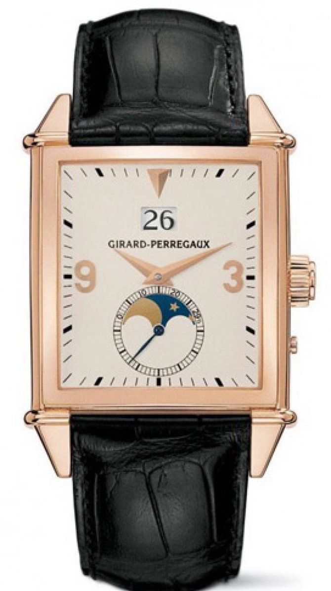 Girard Perregaux 25800-52-851-BA6D Vintage 1945 King Size Large Date Moon Phase