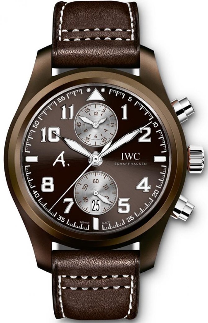 IWC IW388005 Pilot's Chronograph The Last Flight Brown Ceramic 2014 - фото 1