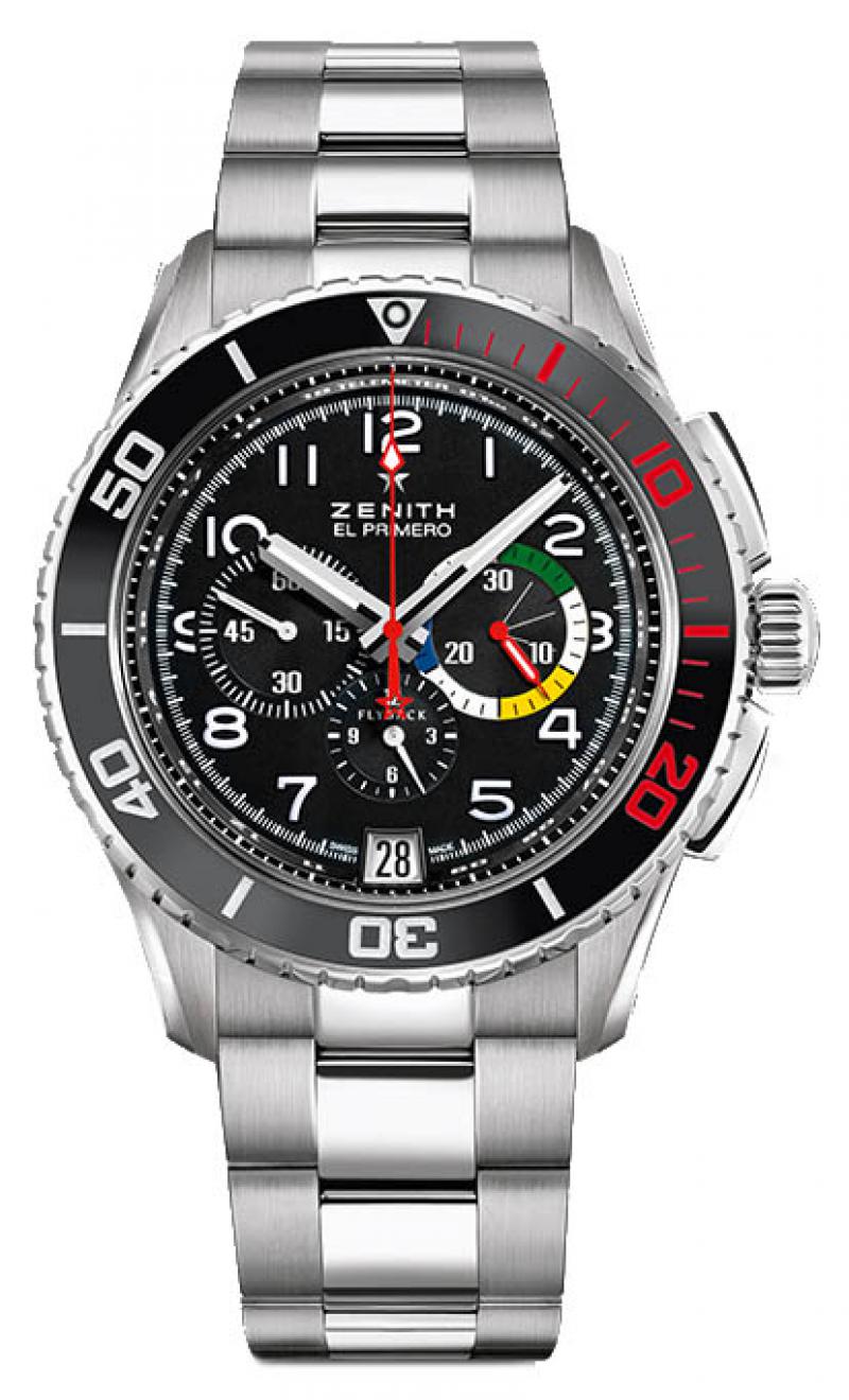 03.2061.405/21.M2060 Zenith Stratos Flyback Rainbow El Primero