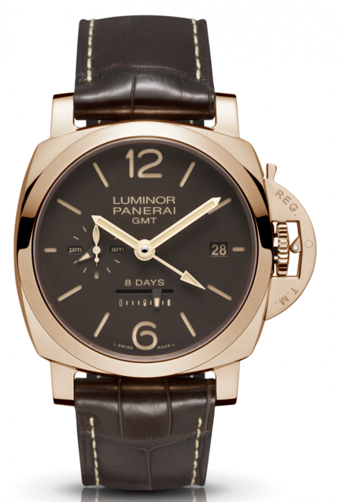 Officine Panerai PAM 00576 Luminor 1950 8 Days GMT Oro Rosso - фото 1