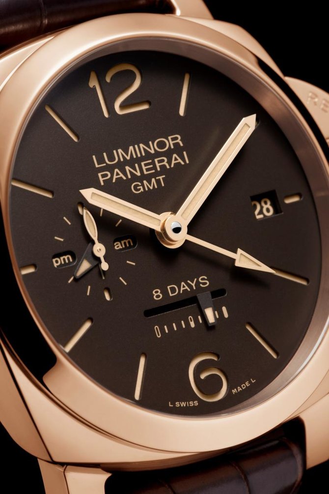Officine Panerai PAM 00576 Luminor 1950 8 Days GMT Oro Rosso - фото 2