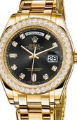 Rolex Day-Date 18948 black dial 39mm Special Edition Yellow Gold Masterpiece