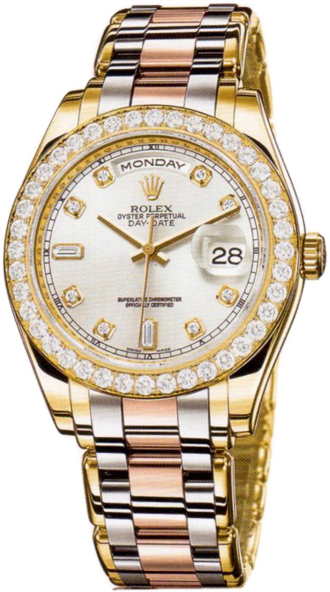 Rolex 18948 Tridor silver dial Day-Date 39mm Special Edition Tridor Masterpiece